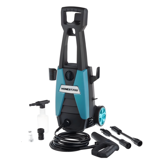 جهاز غسل السيارة بضغط عالي HONESTPRO 1400W – 100 بار
