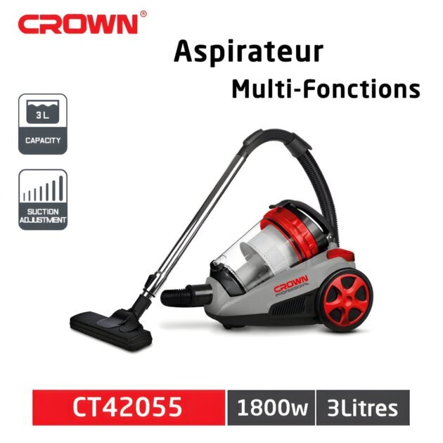 مكنسة كهربائية Aspirateur Electrique 3L CROWN CT42055